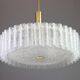 Large frosted glass chandelier tubes from Murano by Doria, Germany, 1970s.