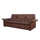 Brown leather sofa, Swiss design, 1970s