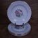 6 floral half porcelain dinner plates KIFO Amandinoise