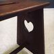 Arts & Crafts Heart Stools, Belgium, 1920s, Set of 2