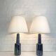 Pair of Einar Johansen ceramic table lamps, Soholm, Denmark, 1960s