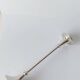 Silver metal candlestick holder