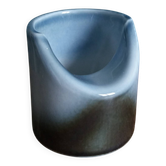 Vase Virebent porcelaine forme rouleau cylindre à col plongeant