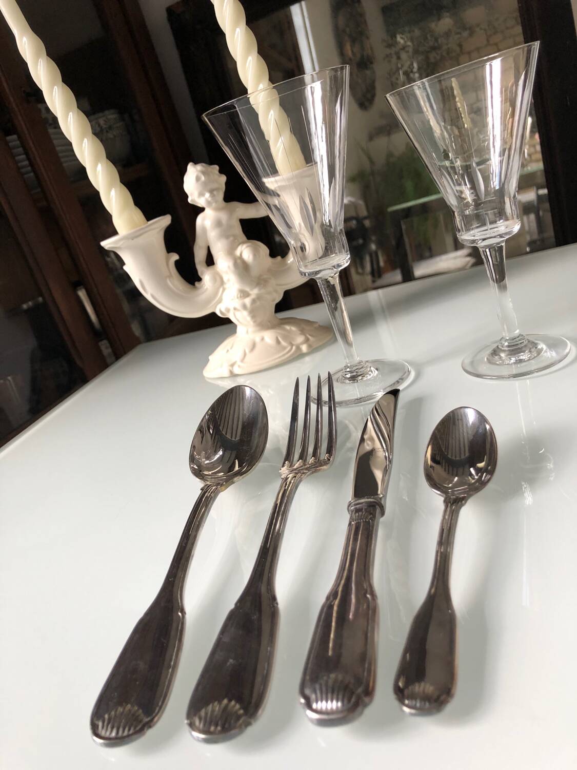 Silver-plated cutlery set - Chambly Silversmithing (4 pieces)