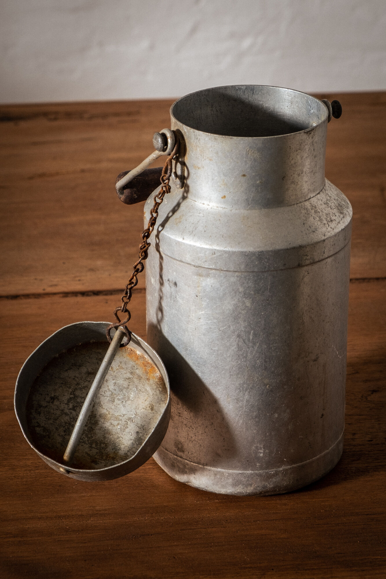 Dairy, Old Aluminum Milk Pot