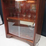 Art deco bar system in walnut