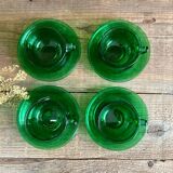 4 Arcoroc Sierra green cups