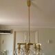 Five-globe brass chandelier by Hans-Agne Jakobsson