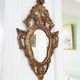 Miroir bois doré 56 x 32 cm