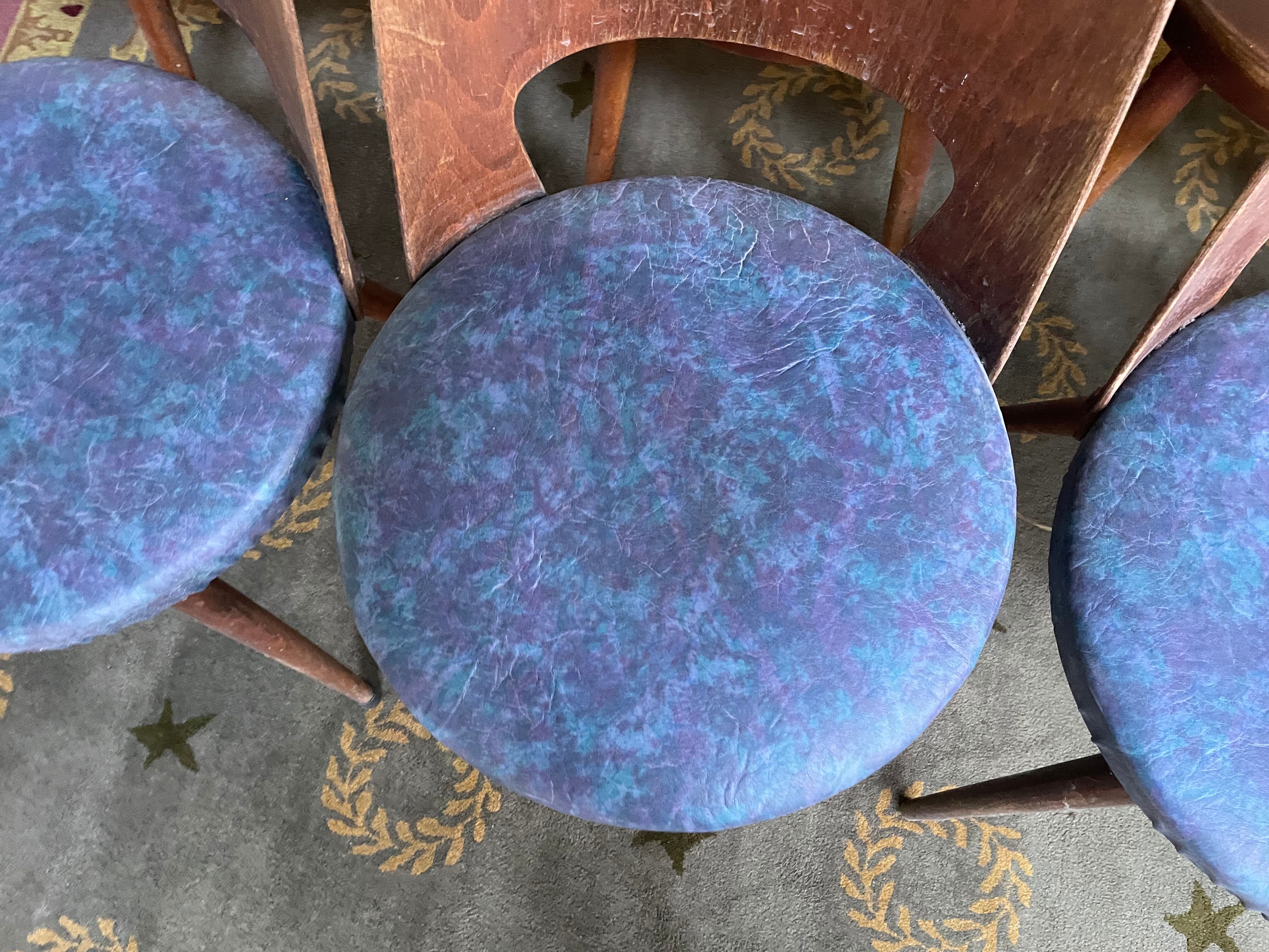 Suite of 12 chairs bistro Bauman "Mondor"