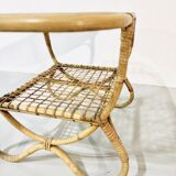 Ensemble de jardin en bambou vintage par Dirk van Sliedrecht pour Rohé Noordwolde, années 70.