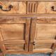 Buffet bas ancien en bois massif XVIII