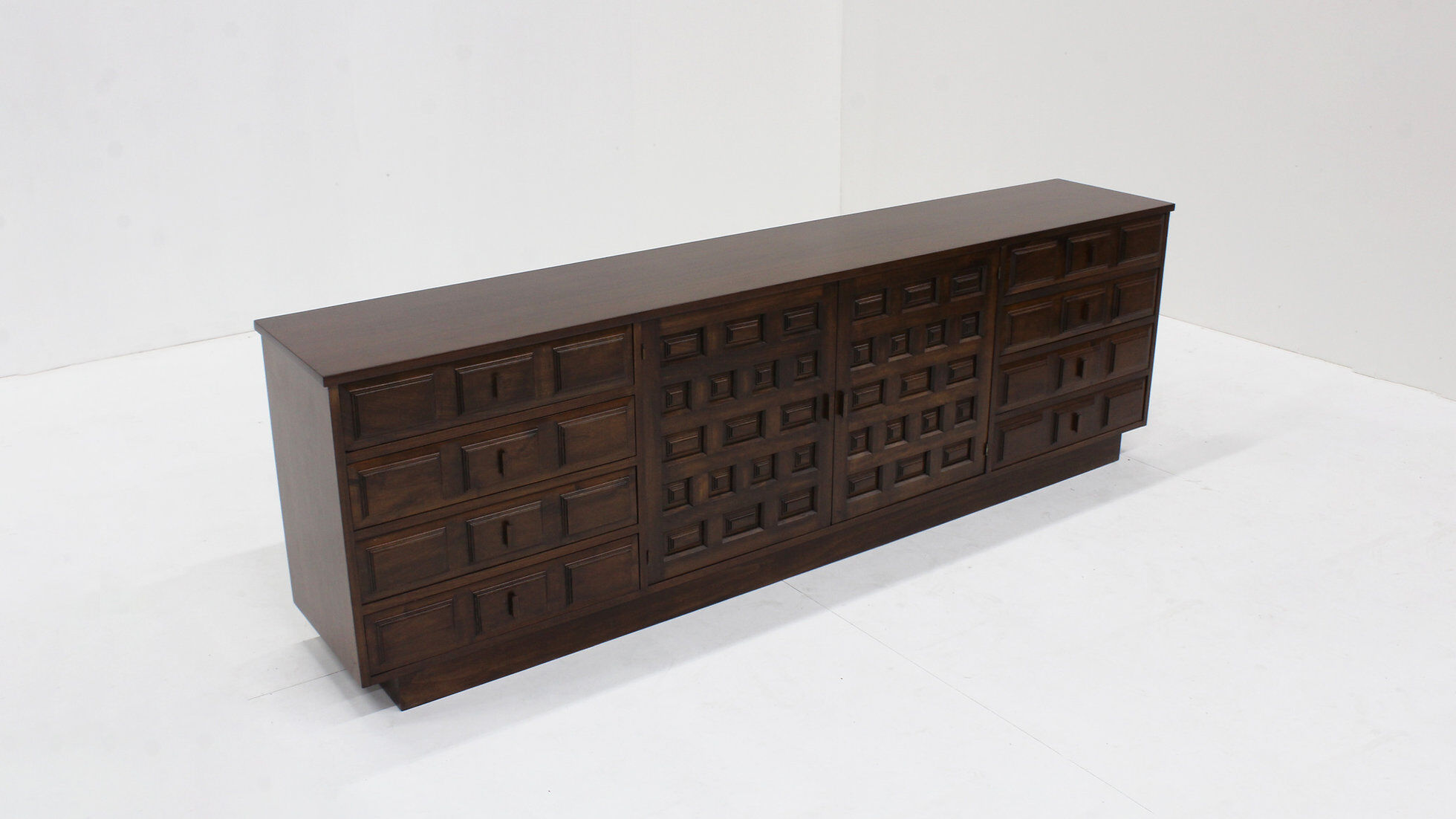 Spanish brutalist sideboard credenza