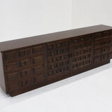 Spanish brutalist sideboard credenza