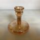 Double iridescent yellow marigold carnival candle holder