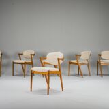Dining Chairs Model 42 in Teak, Kai Kristiansen for Schou Andersen, 1960s,