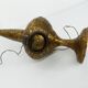 Brutalist lamp in gilded bronze Max BRE 1970