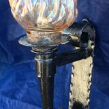 Vintage torch wall lamp