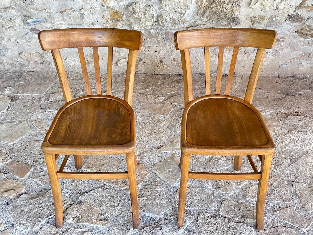 Pair of bistro chairs by Luterma, circa 50’s/60’s