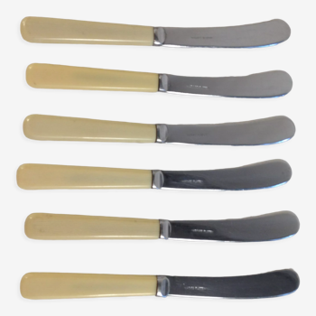 6 English butter knives