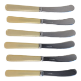 6 English butter knives