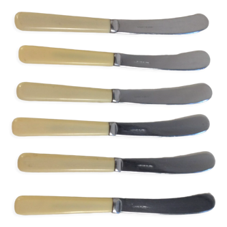 6 English butter knives
