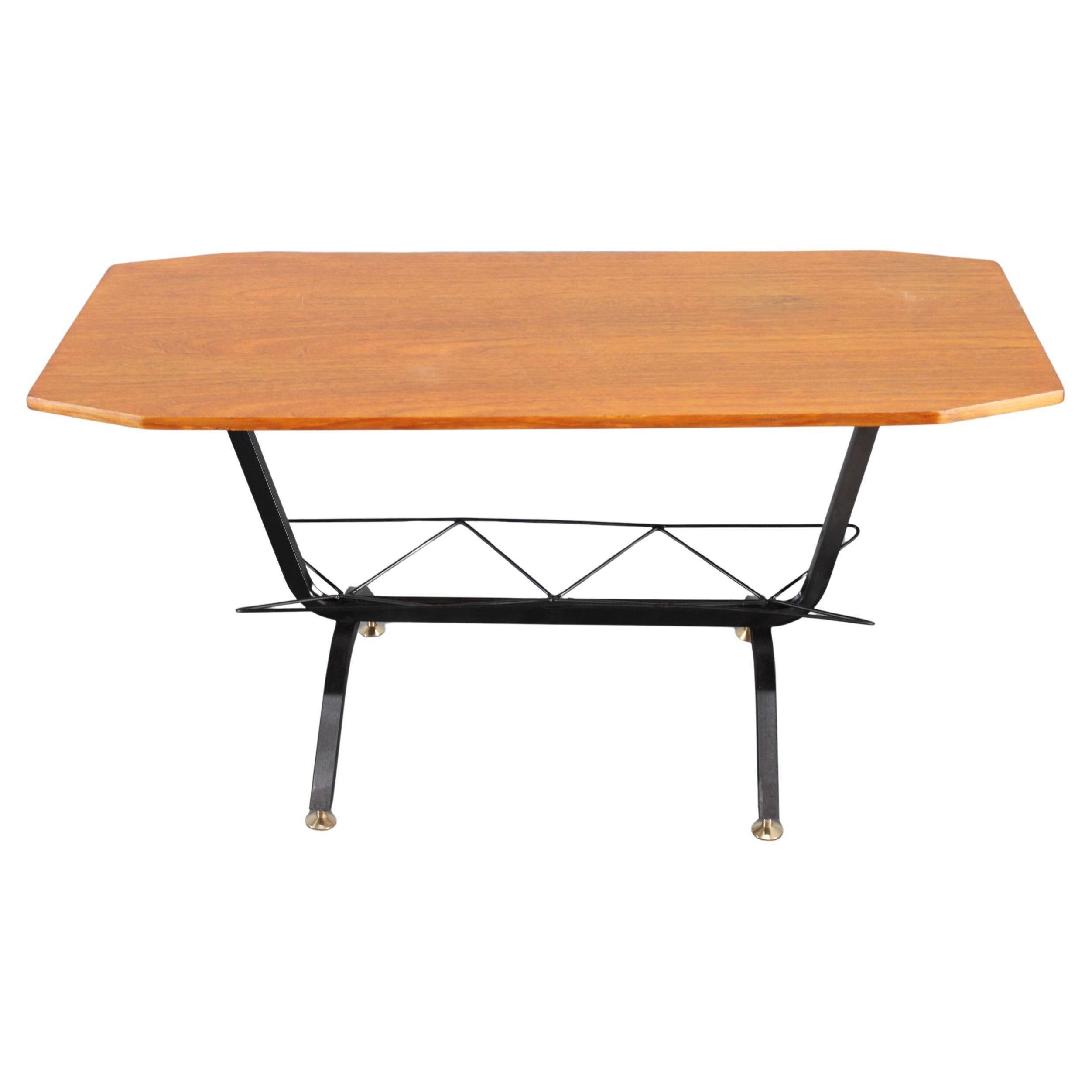 1960s Italian teak coffee or side table