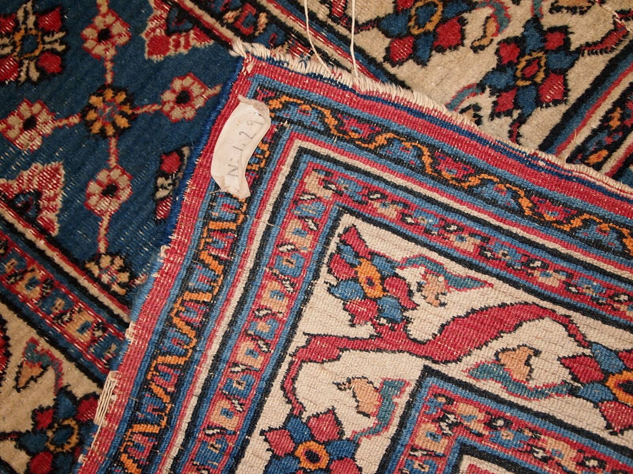 Tapis antique fait main Mashad du Moyen-Orient 132cm x 427cm (1900s)