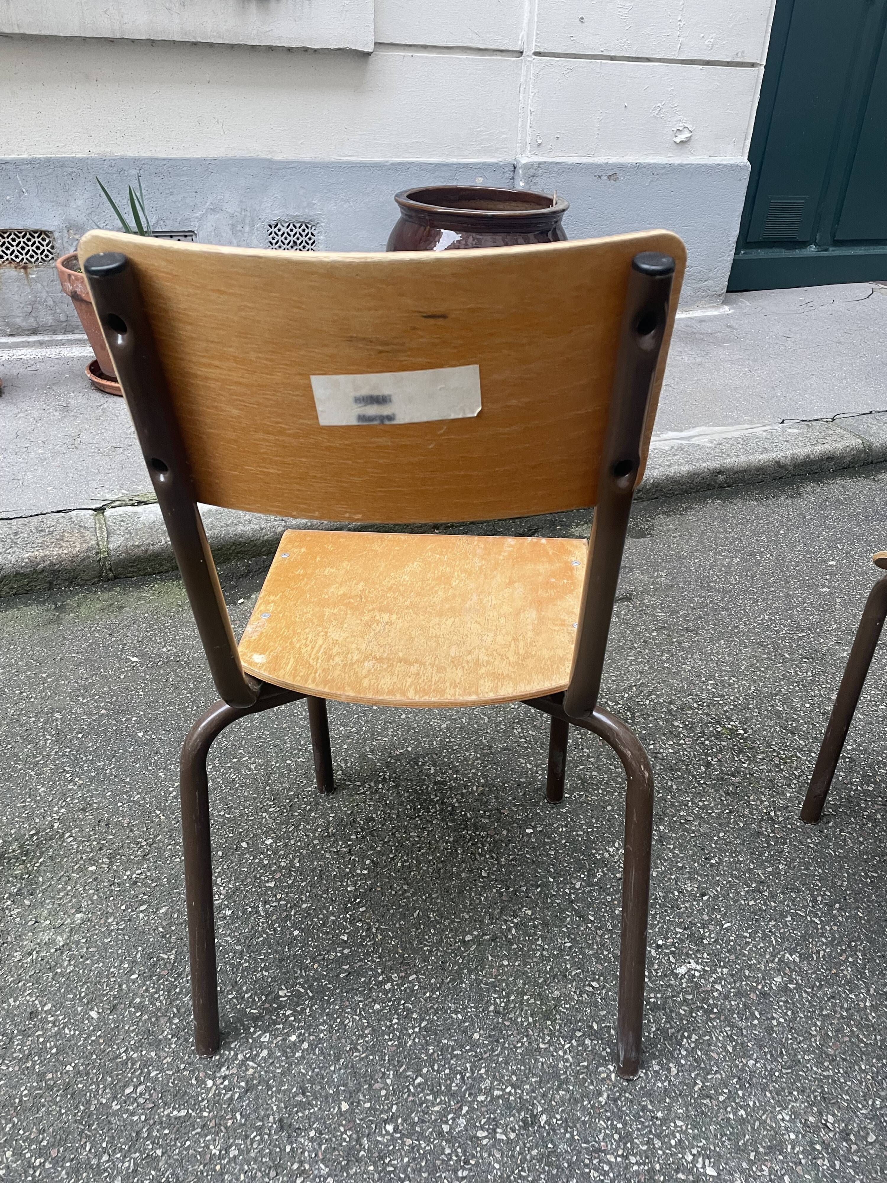 Set of 4 Mullca chairs - School chairs