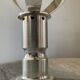 Vintage Lotus candle holder in silver metal