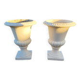 Pair of Medici Vases in Reconstituted Stone from the 1960s