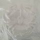 Oyster service dish and 6 plates barbotine earthenware sarreguemines ecru vintage