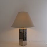 Italian design lamp in chrome ceramic