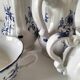 Trio of jugs and cup Sarreguemines Lancaster decoration