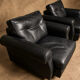 Paire Fauteuils Club Minotti Italy circa 1990