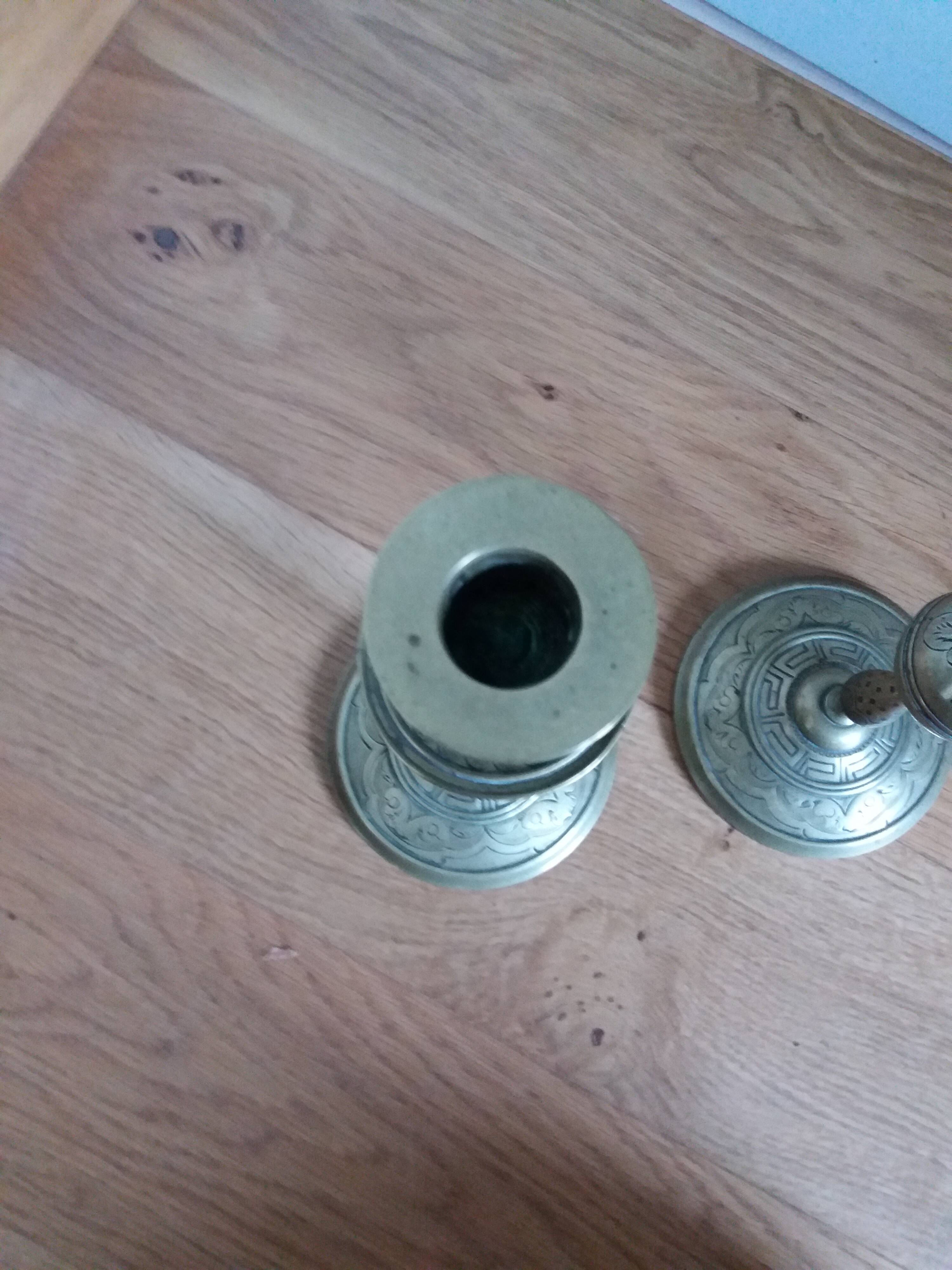 Brass candlesticks