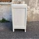 Commode en bois peint en blanc