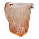 Ancien Broc en Verre Rose de Style Art Déco