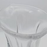 Large Pressed-Moulded Glass Vase "Swan" - Art Deco Style