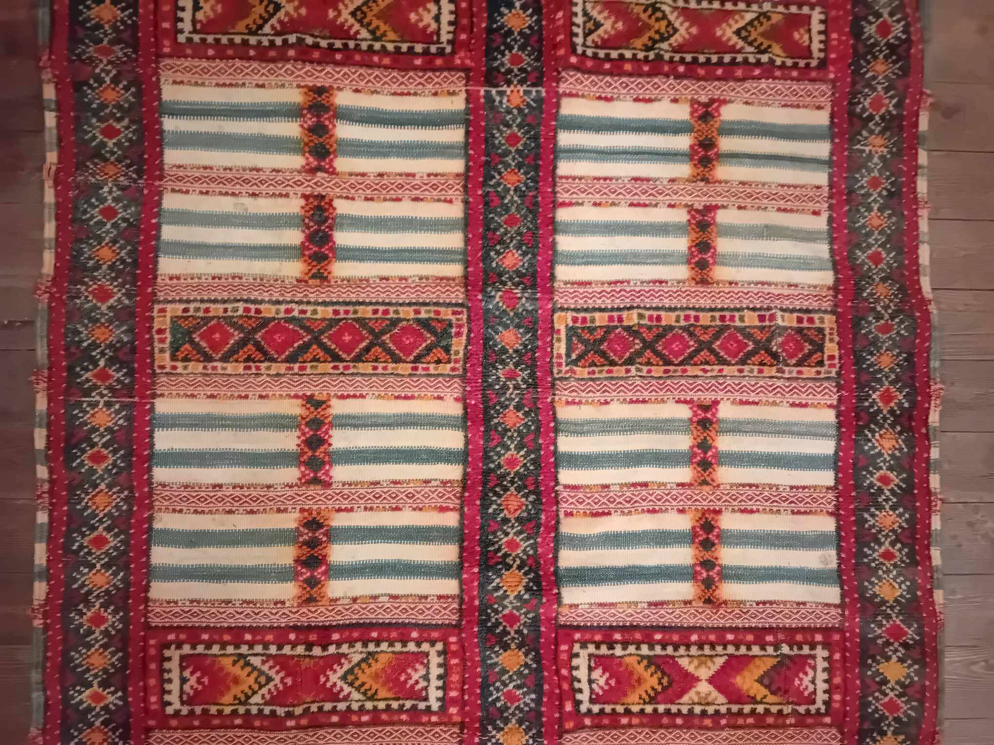 Handmade Taznakht Berber Kilim Rug 237x144cm