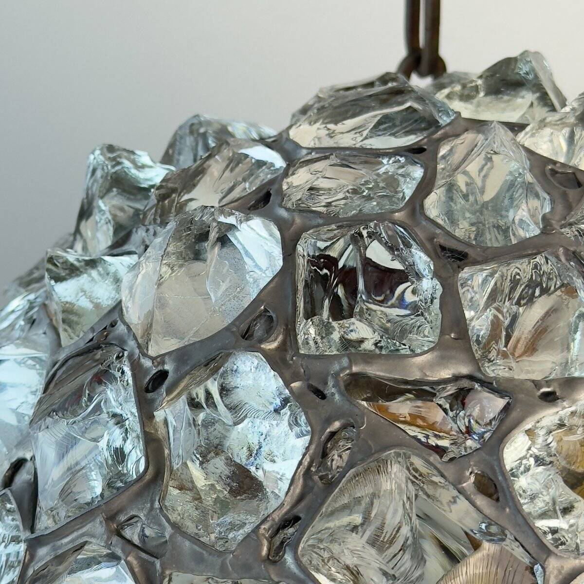 Antique style Art Nouveau chandelier with chains, Austria, 1890s