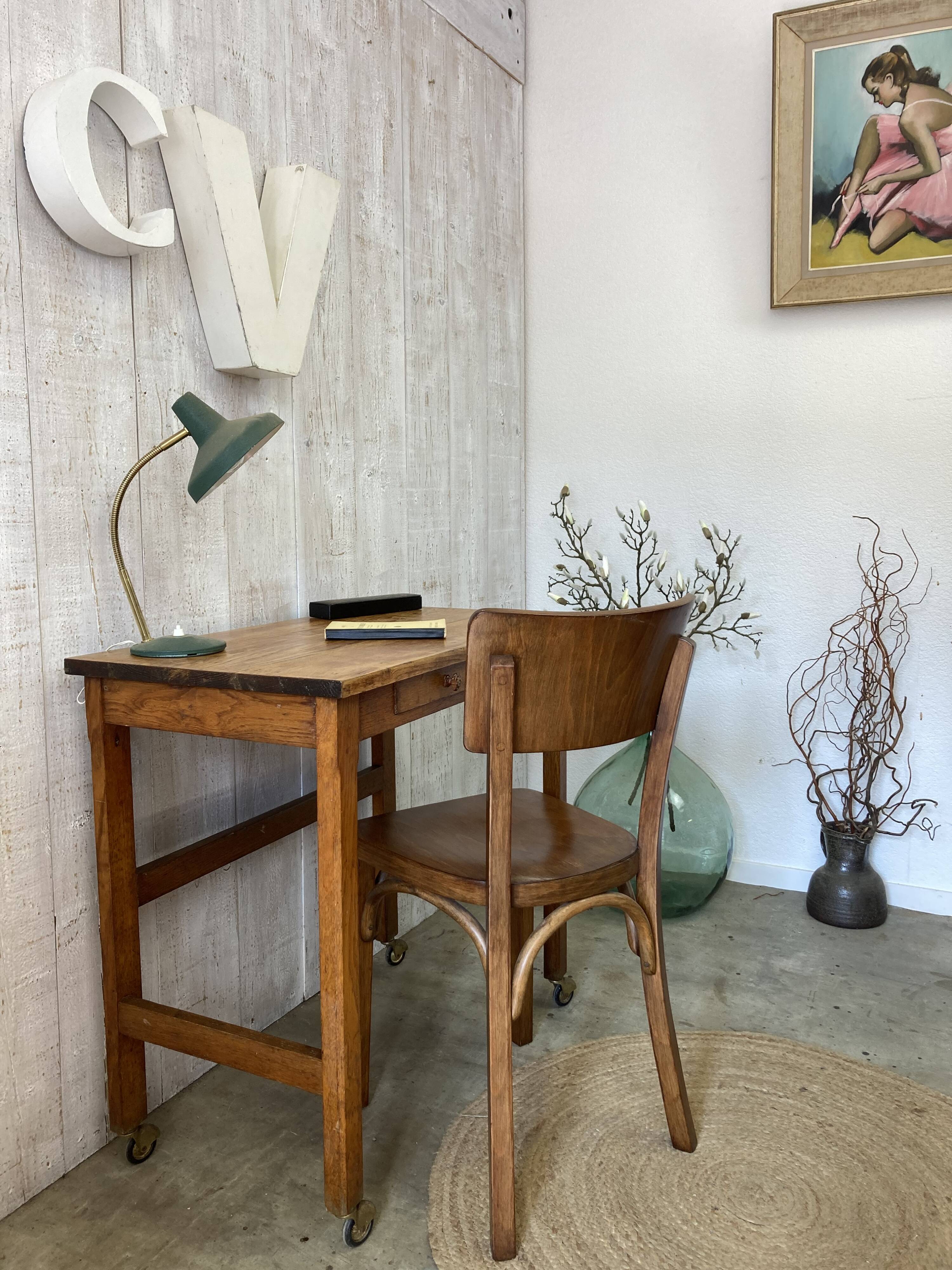 Vintage boarding school desk