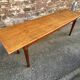 Large bistro café table Alsatian winstub restaurant 1930