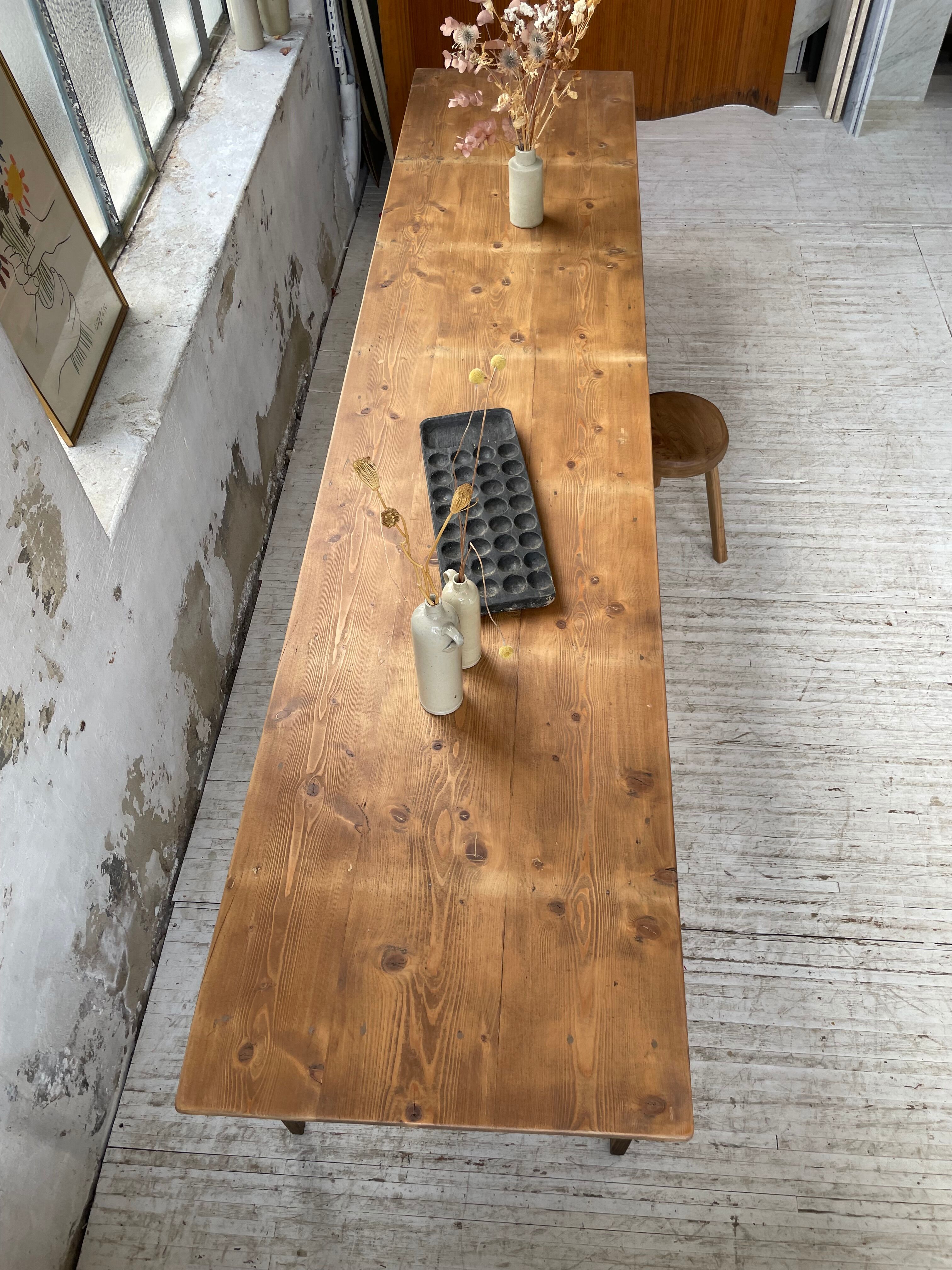 Xxl pine farmhouse table 338cm