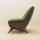 Fauteuil vert, design danois, années 1970, fabrication : Horsens Møbelfabrik