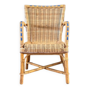 Fauteuil chaise enfant - rotin