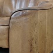 70s vintage buffalo leather design armchair from De Sede model DS44
