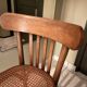 Old bistro chair with caned seat
