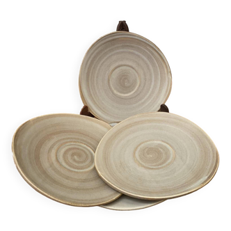 4 saucers or small plates from the Niderviller earthenware factory