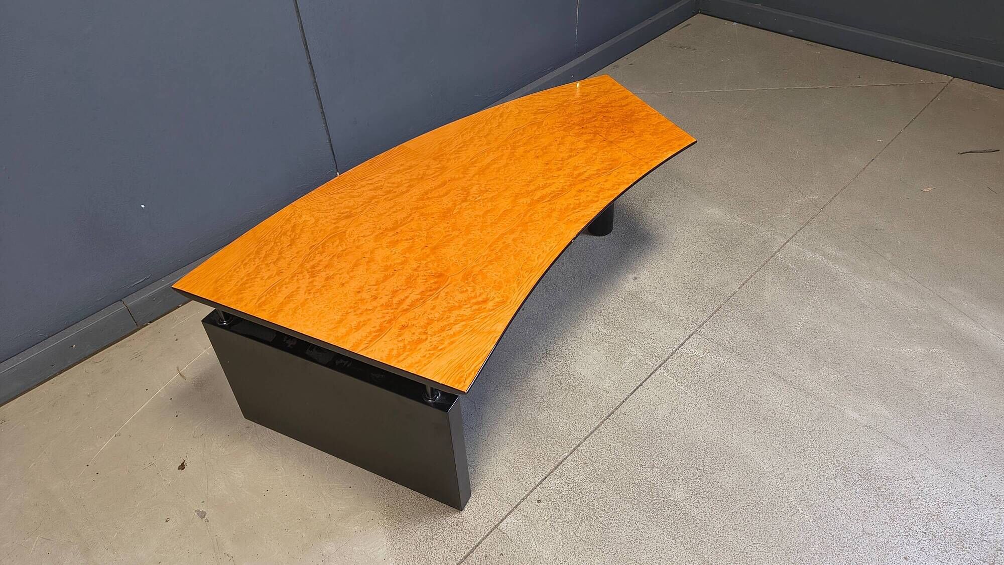 Burl wood coffee table by Cattelan Italy, 1990s